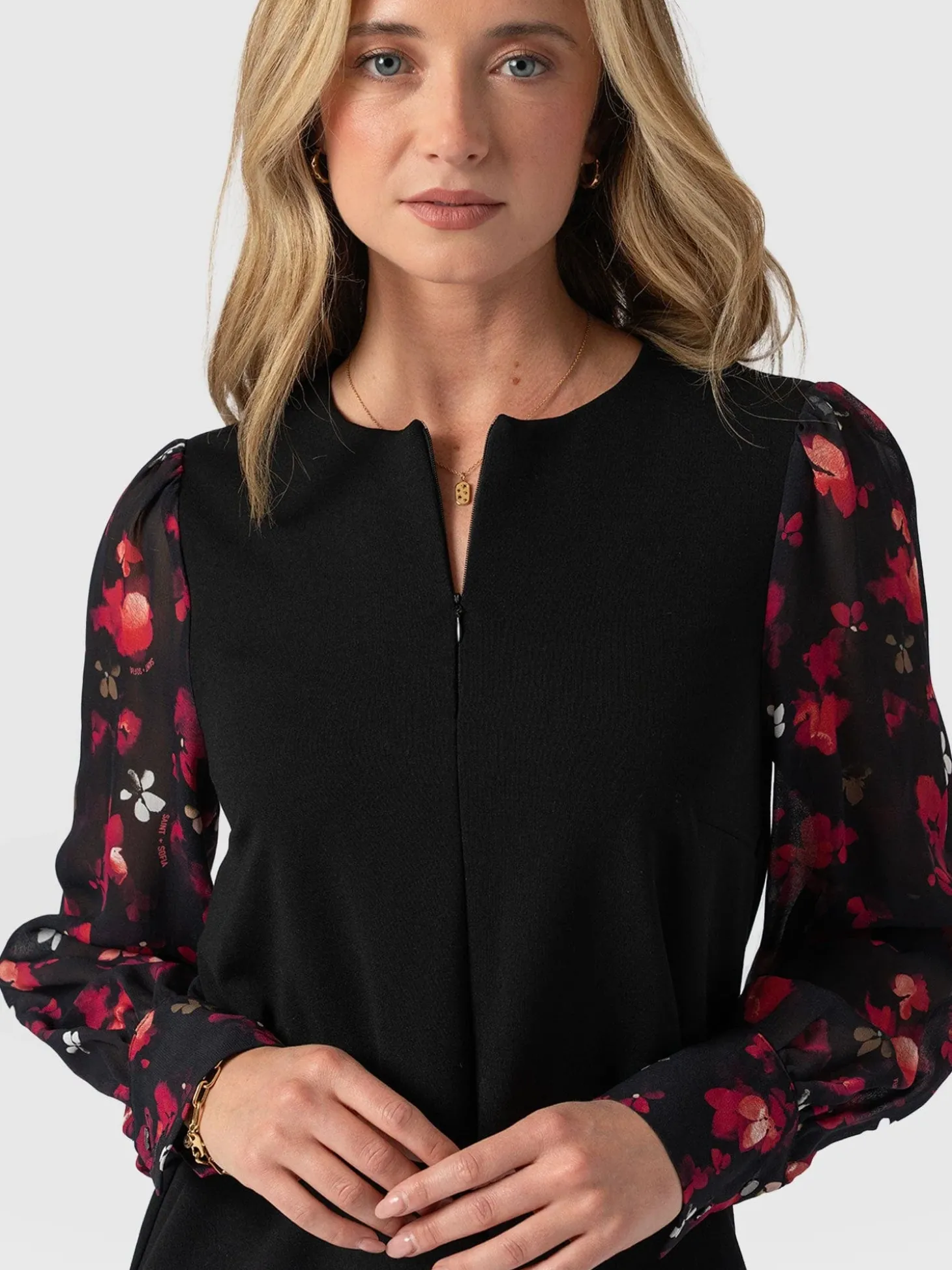 Esme Zip Up Dress - Pink Aurora