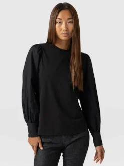 Eva Mock Shirt - Black