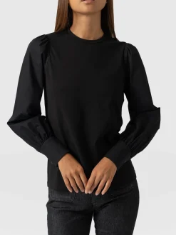 Eva Mock Shirt - Black