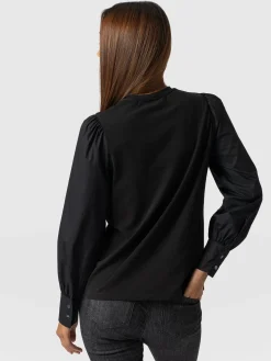 Eva Mock Shirt - Black