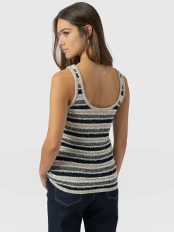 Fearne Knit Cami - Blue Stripe
