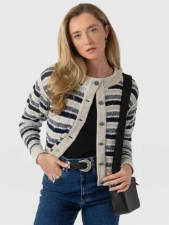 Fearne Knit Cardigan - Blue Stripe