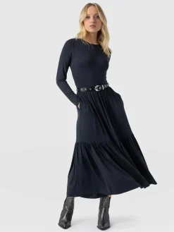 Greenwich Dress Long Sleeve - Navy