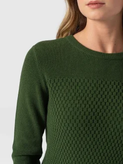 Honeycomb Rib Sweater - Green