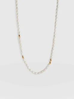 Jacqueline Pearl Necklace - Gold