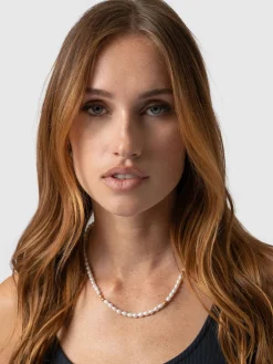 Jacqueline Pearl Necklace - Gold