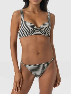 Jesse Twist Front Bikini Top - Stripe