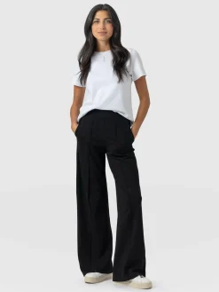 Keller Wide Leg Pant - Black