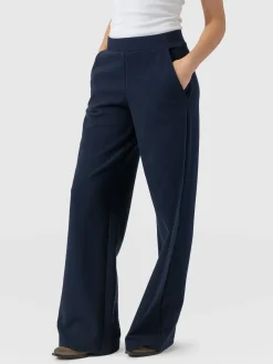 Keller Wide Leg Pant - Navy Twill