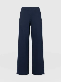 Keller Wide Leg Pant - Navy Twill