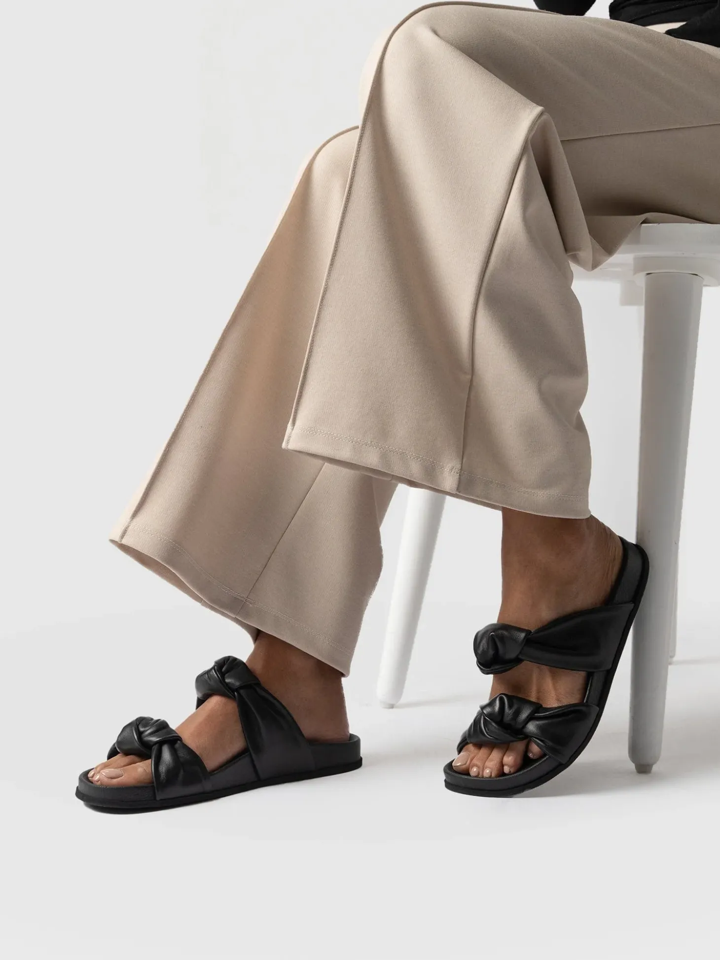 Kingston Knot Sandal - Black