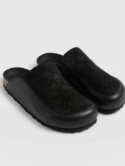 Lottie Studded Clogs - Black