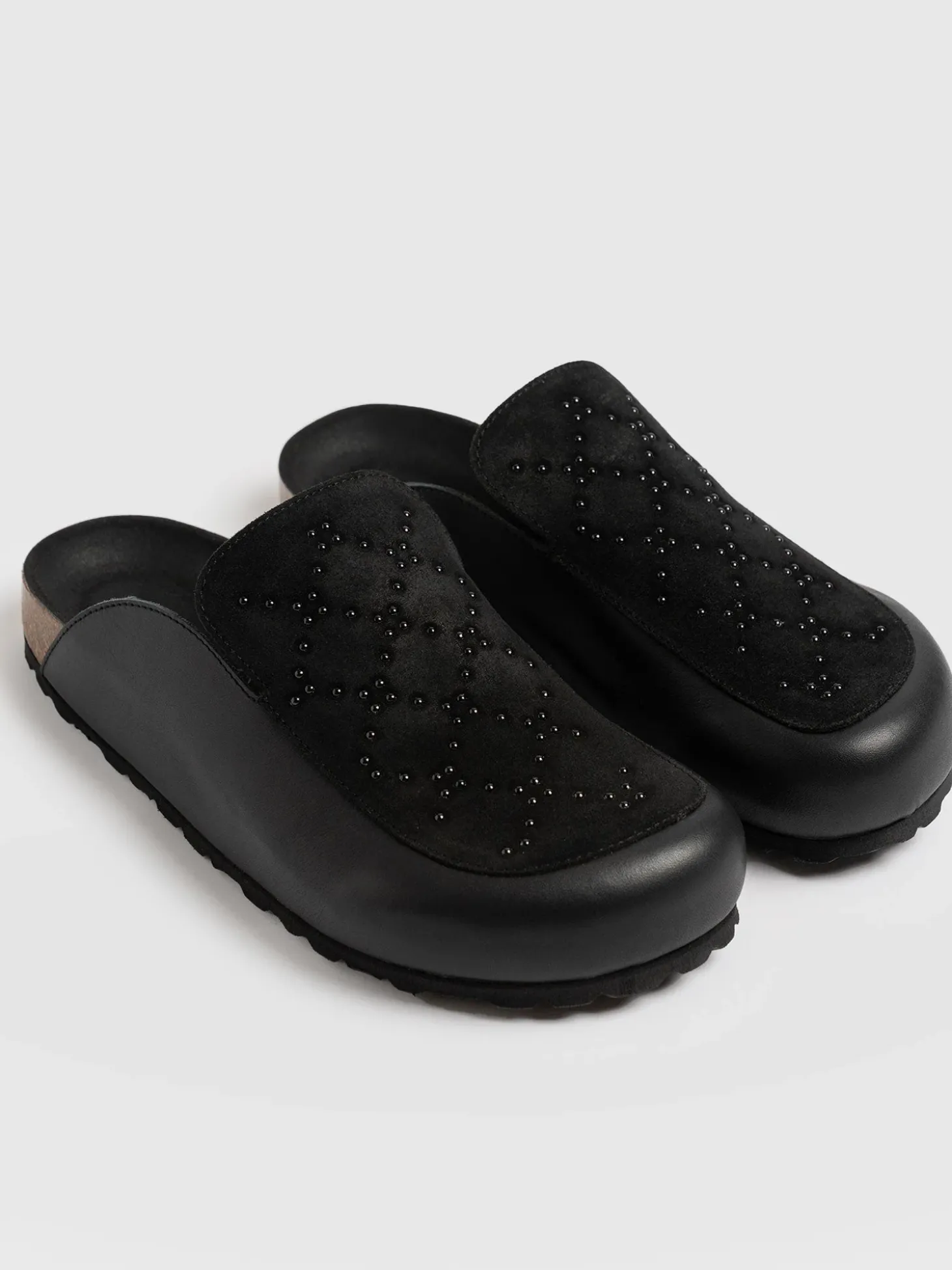 Lottie Studded Clogs - Black