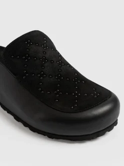 Lottie Studded Clogs - Black
