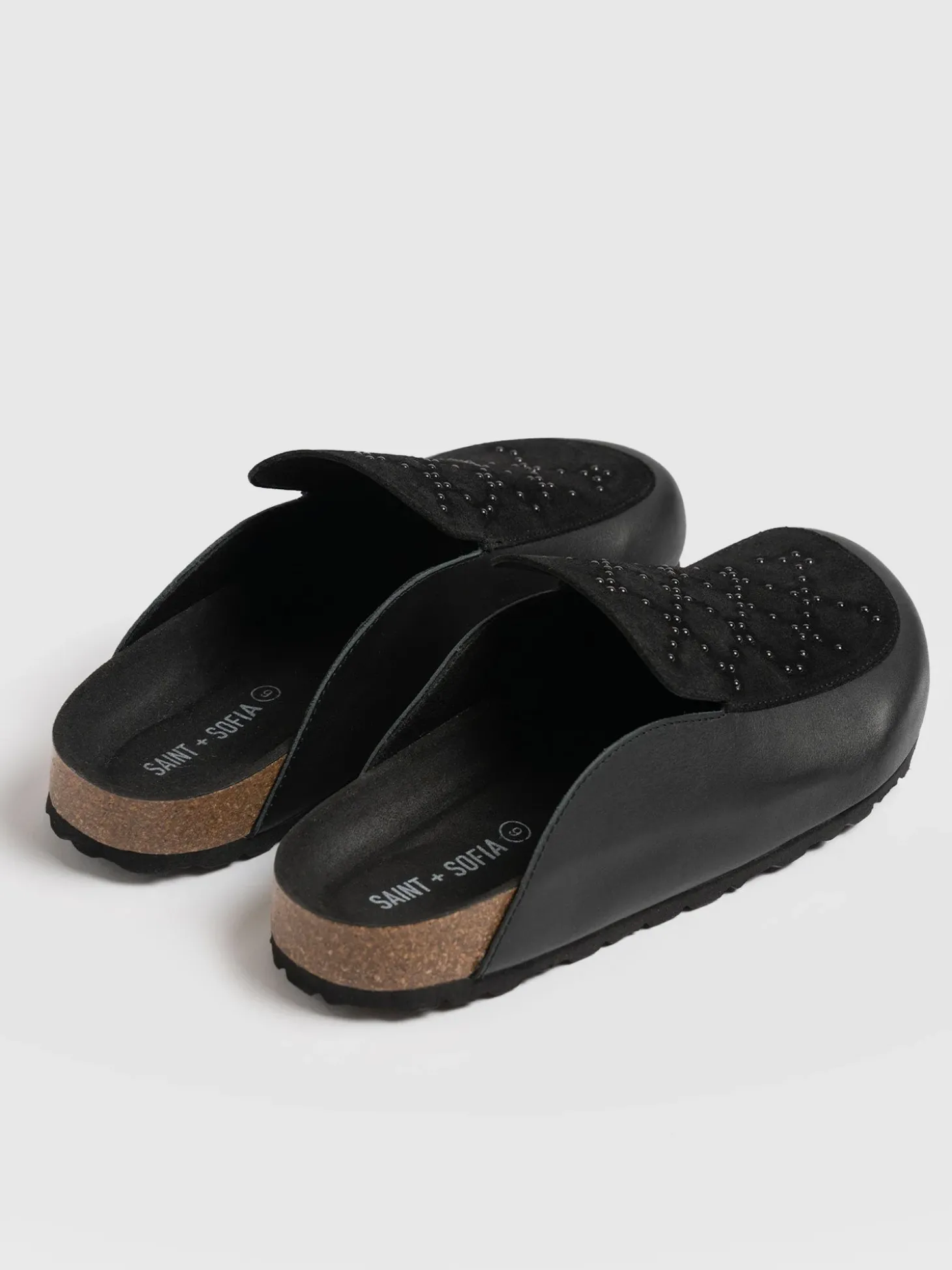 Lottie Studded Clogs - Black