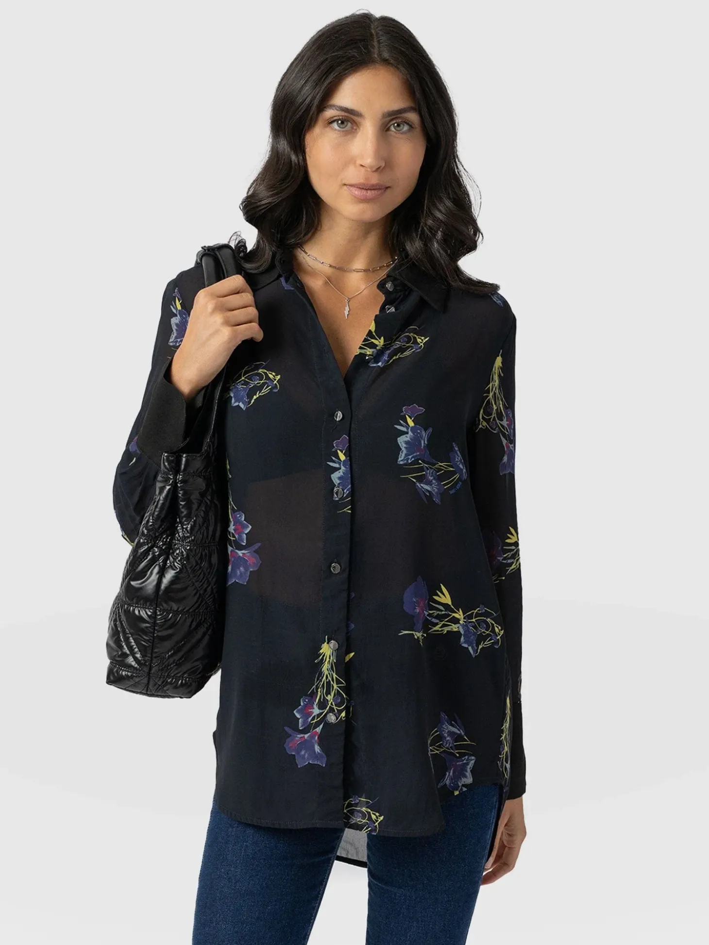 Madison Shirt - Blue Lily Gardens
