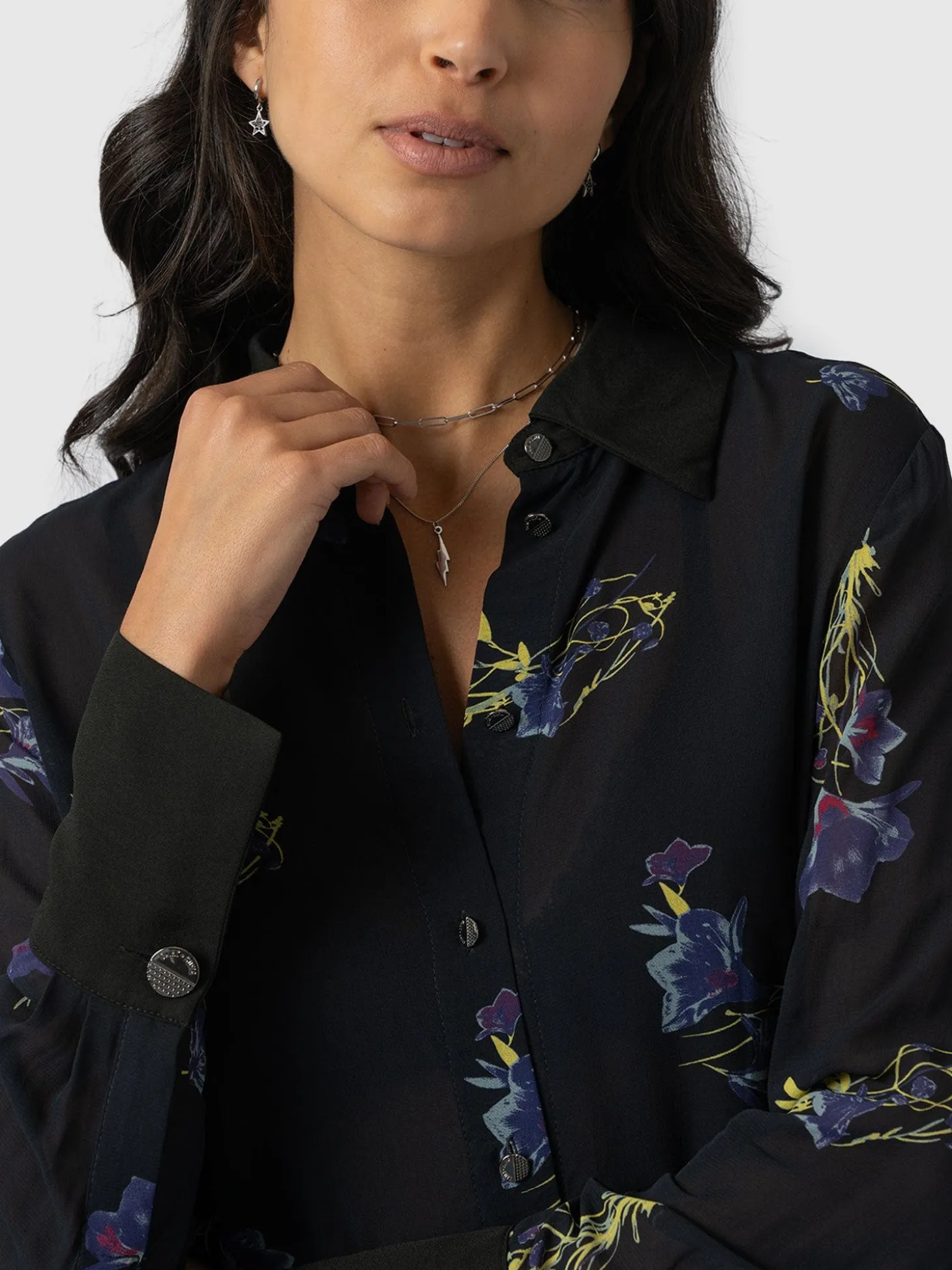 Madison Shirt - Blue Lily Gardens