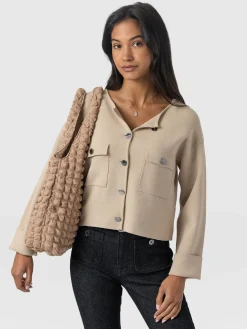 Maeva Knit Jacket - Cream