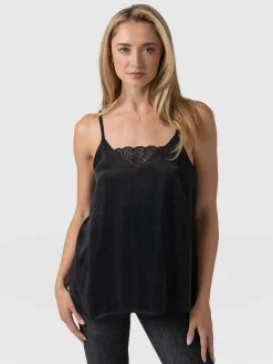 Mia Lace Cami - Black