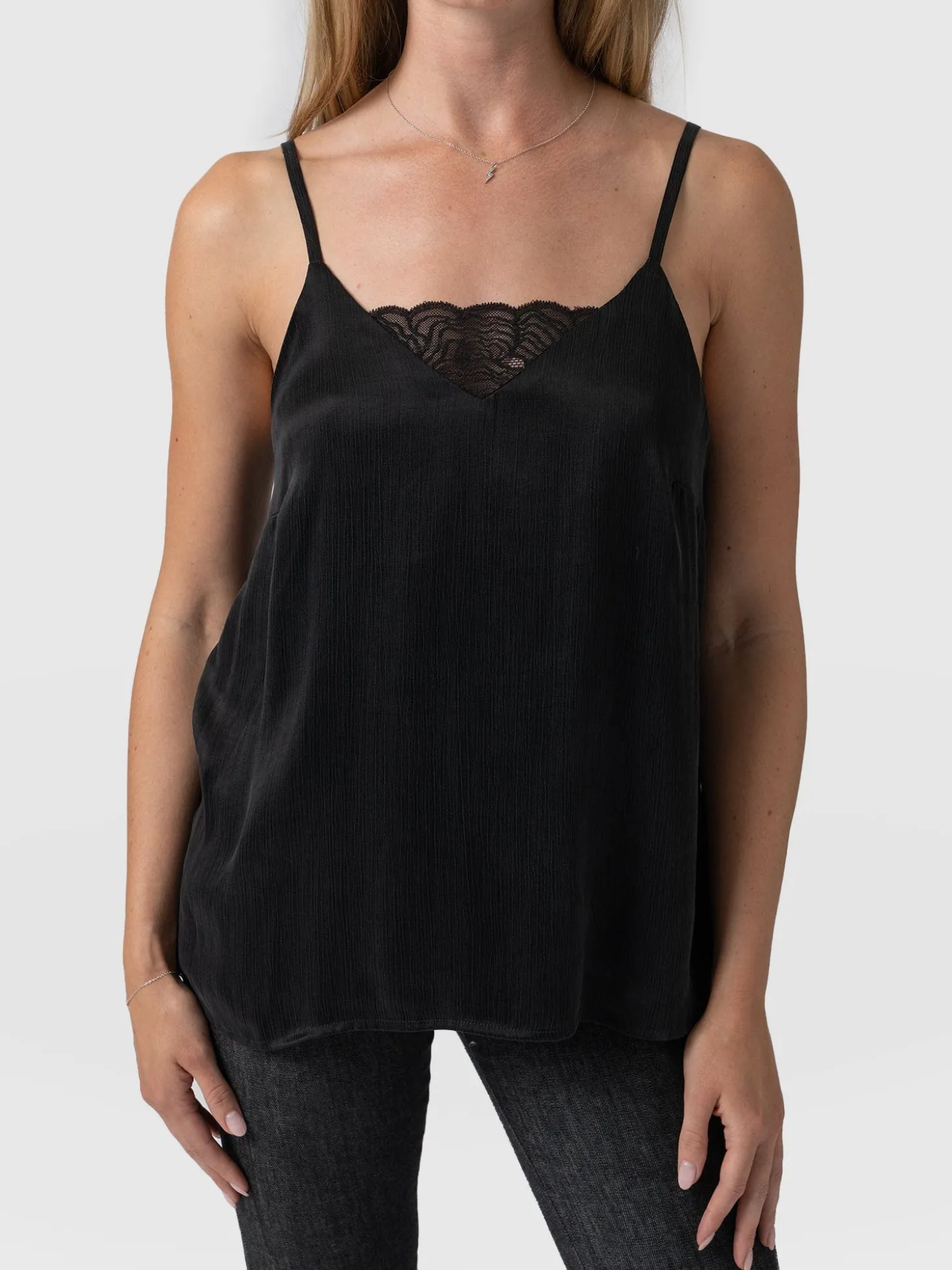 Mia Lace Cami - Black