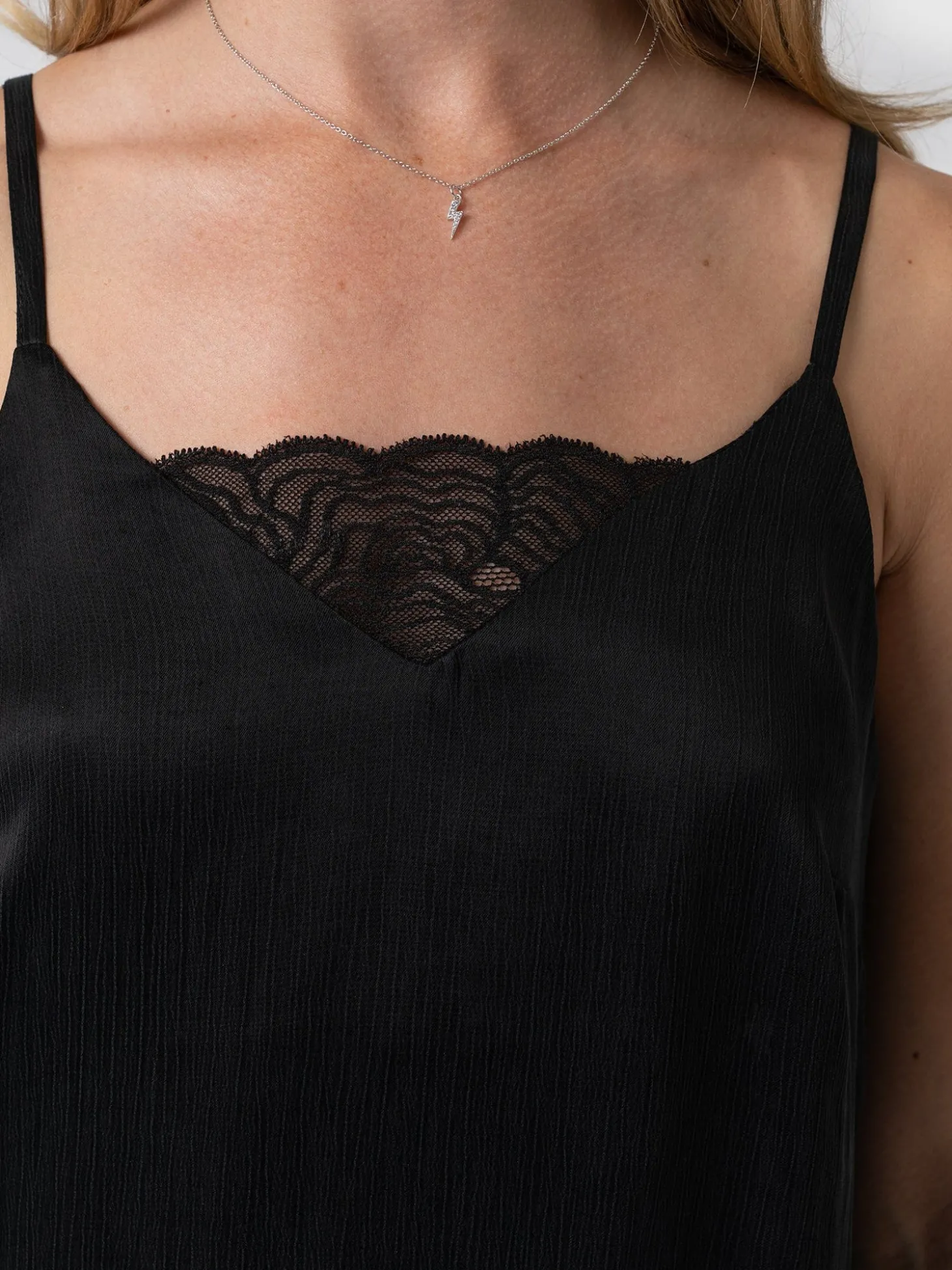 Mia Lace Cami - Black