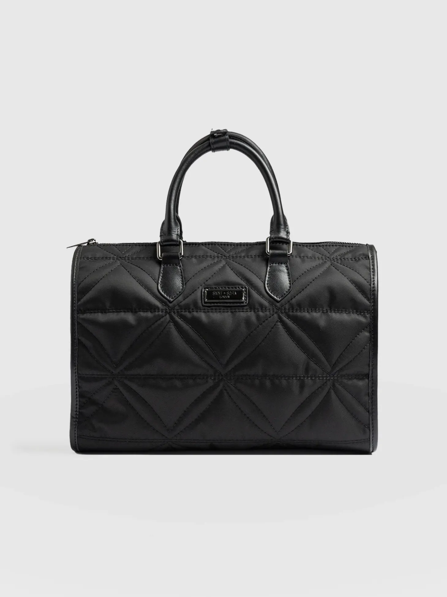 Quilted Maeve Duffle Bag - Black