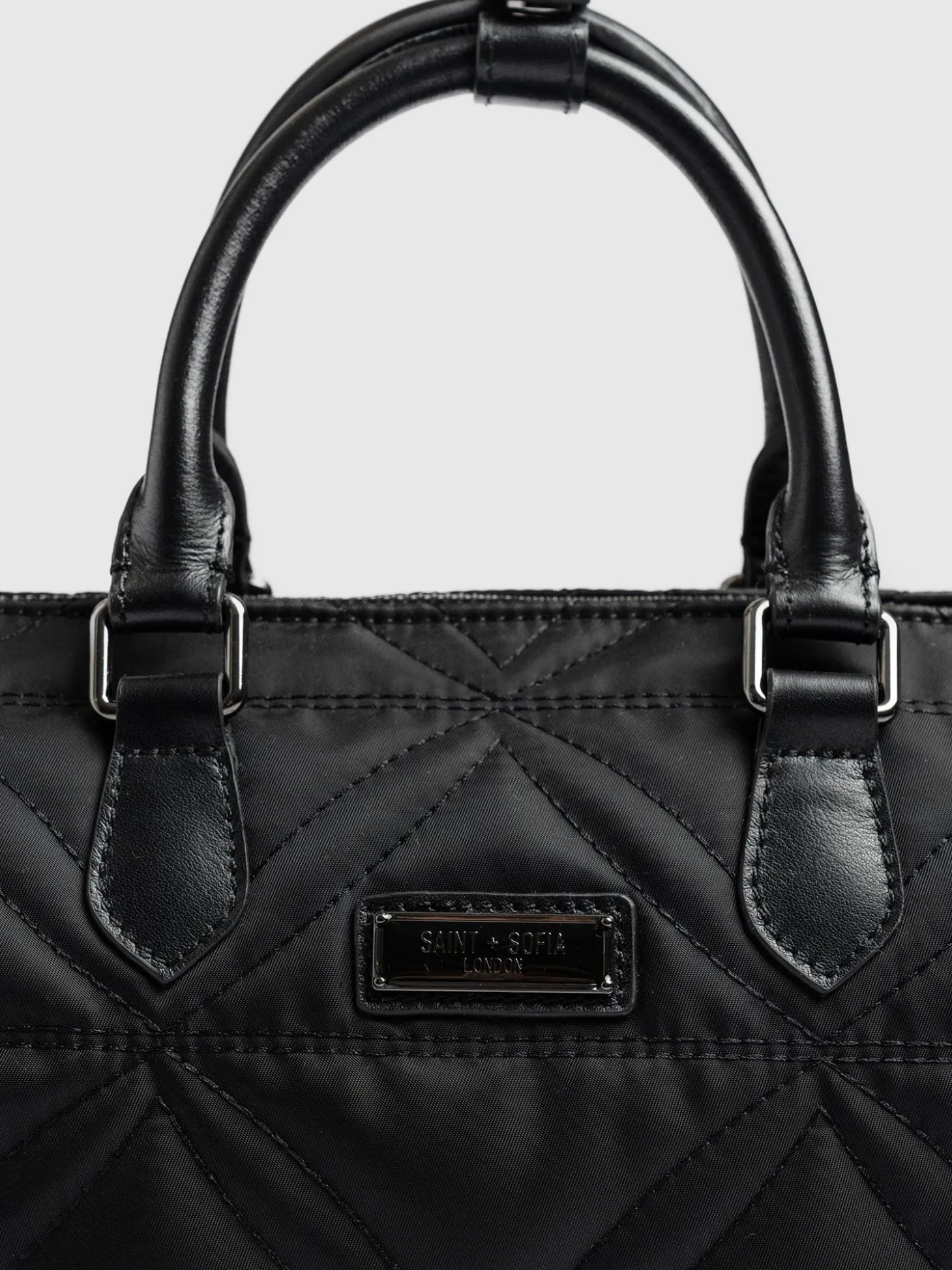 Quilted Maeve Duffle Bag - Black