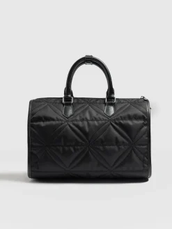 Quilted Maeve Duffle Bag - Black