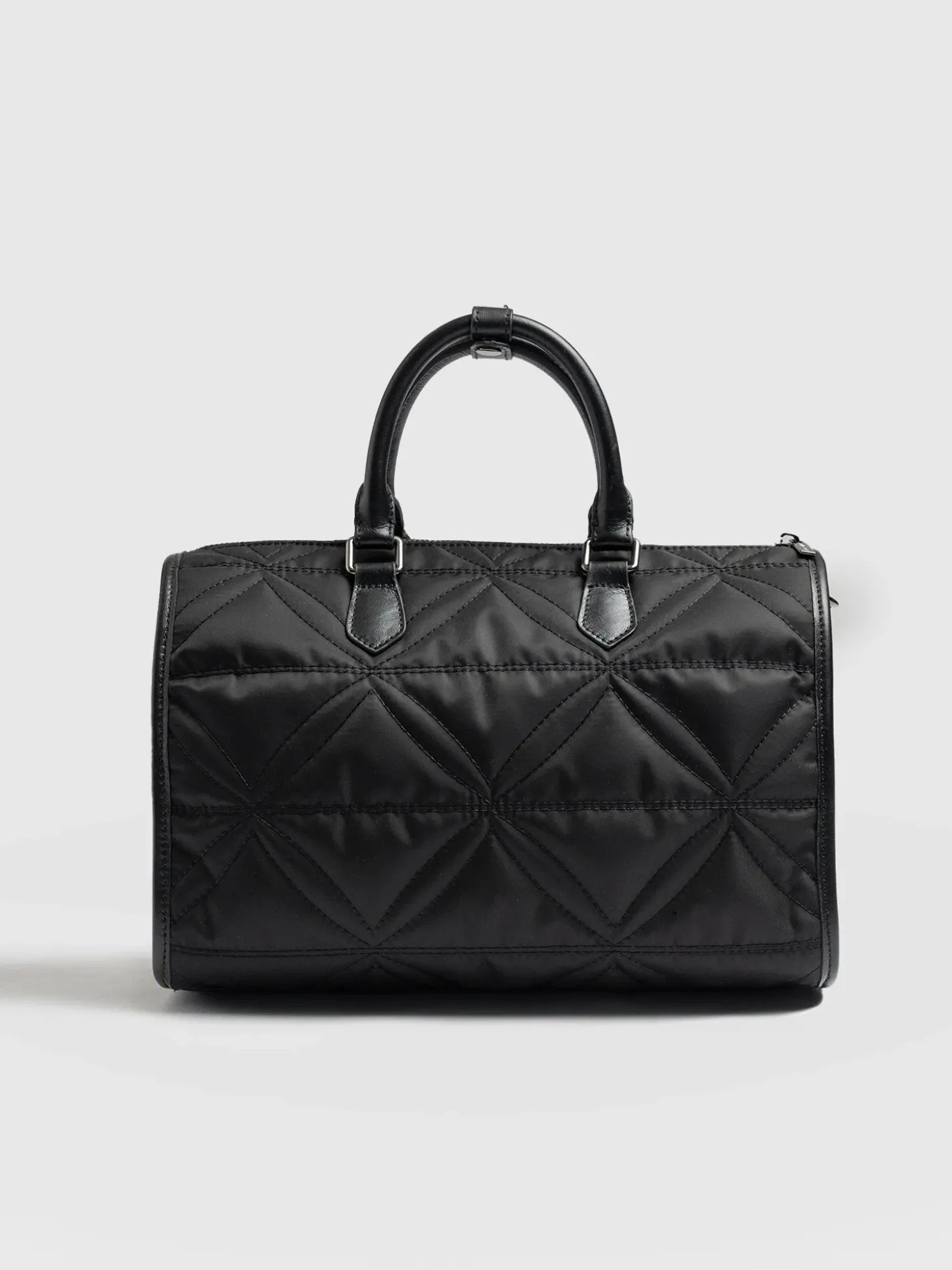 Quilted Maeve Duffle Bag - Black
