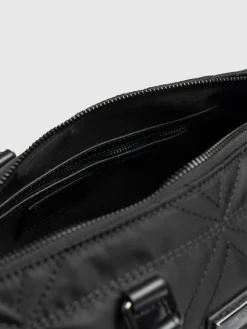 Quilted Maeve Duffle Bag - Black