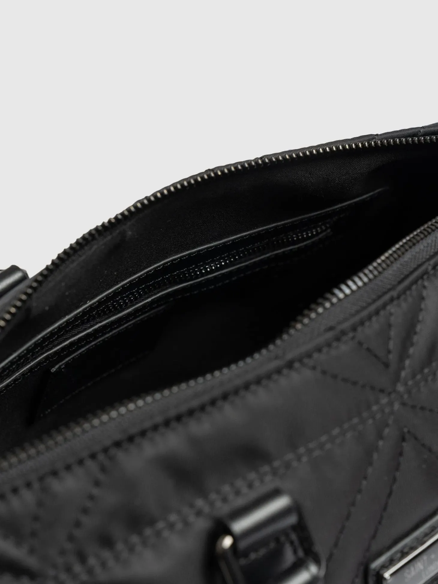 Quilted Maeve Duffle Bag - Black