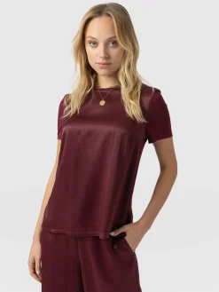 Rayner Contrast Tee - Maroon