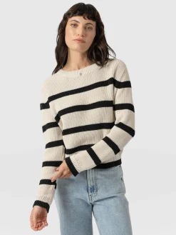 Remy Crop Jumper - Stripe