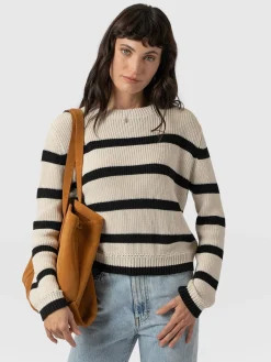 Remy Crop Jumper - Stripe