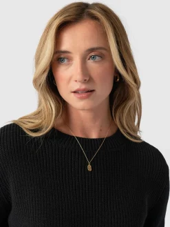 Remy Crop Sweater - Black