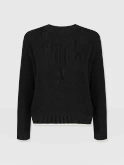 Remy Crop Sweater - Black