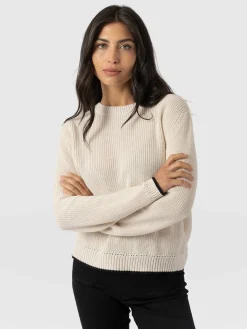 Remy Crop Sweater - Cream