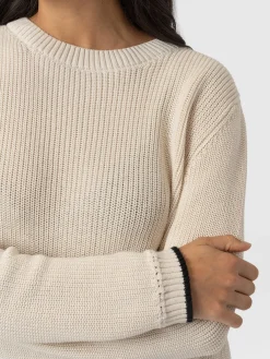 Remy Crop Sweater - Cream