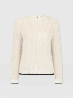 Remy Crop Sweater - Cream