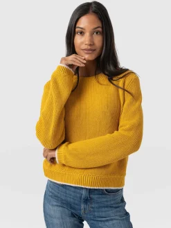 Remy Crop Sweater - Yellow