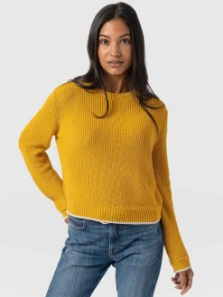 Remy Crop Sweater - Yellow