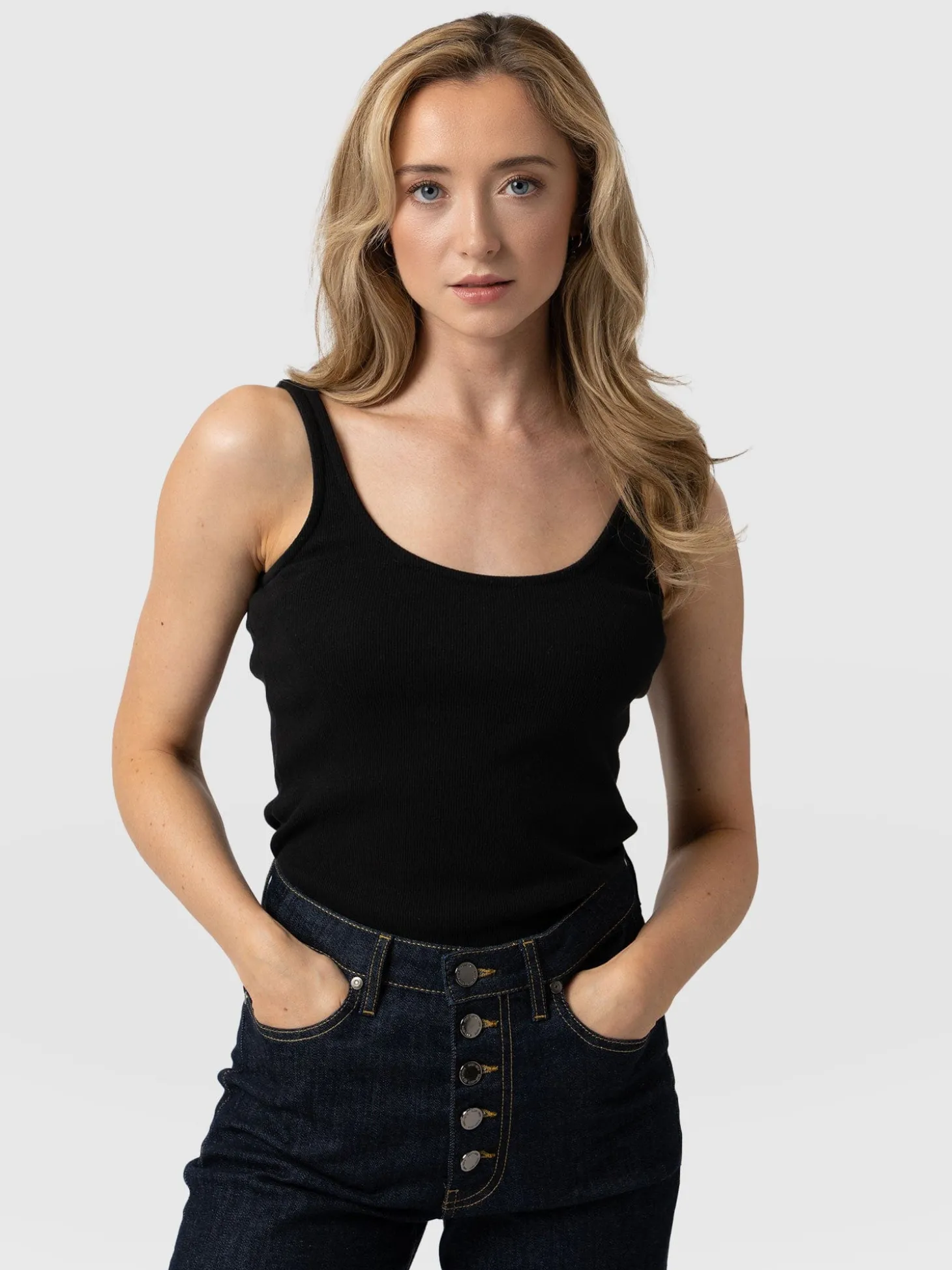 Rib Cami - Black