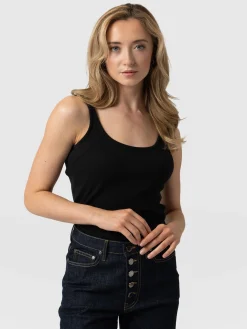 Rib Cami - Black