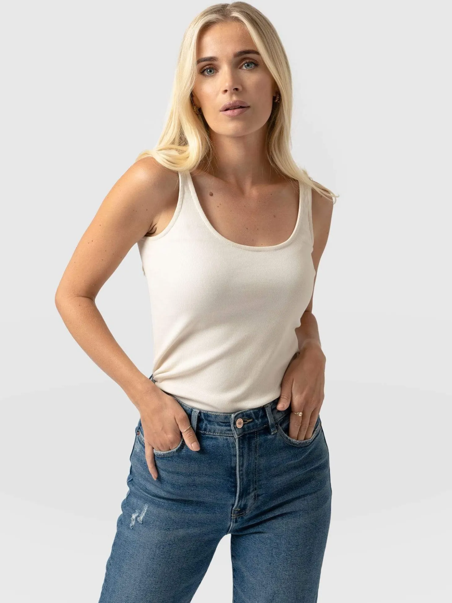 Rib Cami - Cream