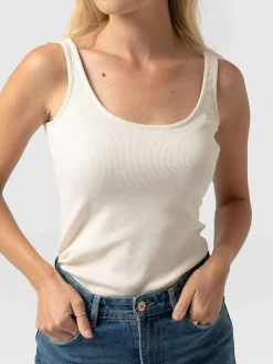 Rib Cami - Cream