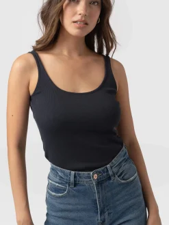 Rib Cami - Navy
