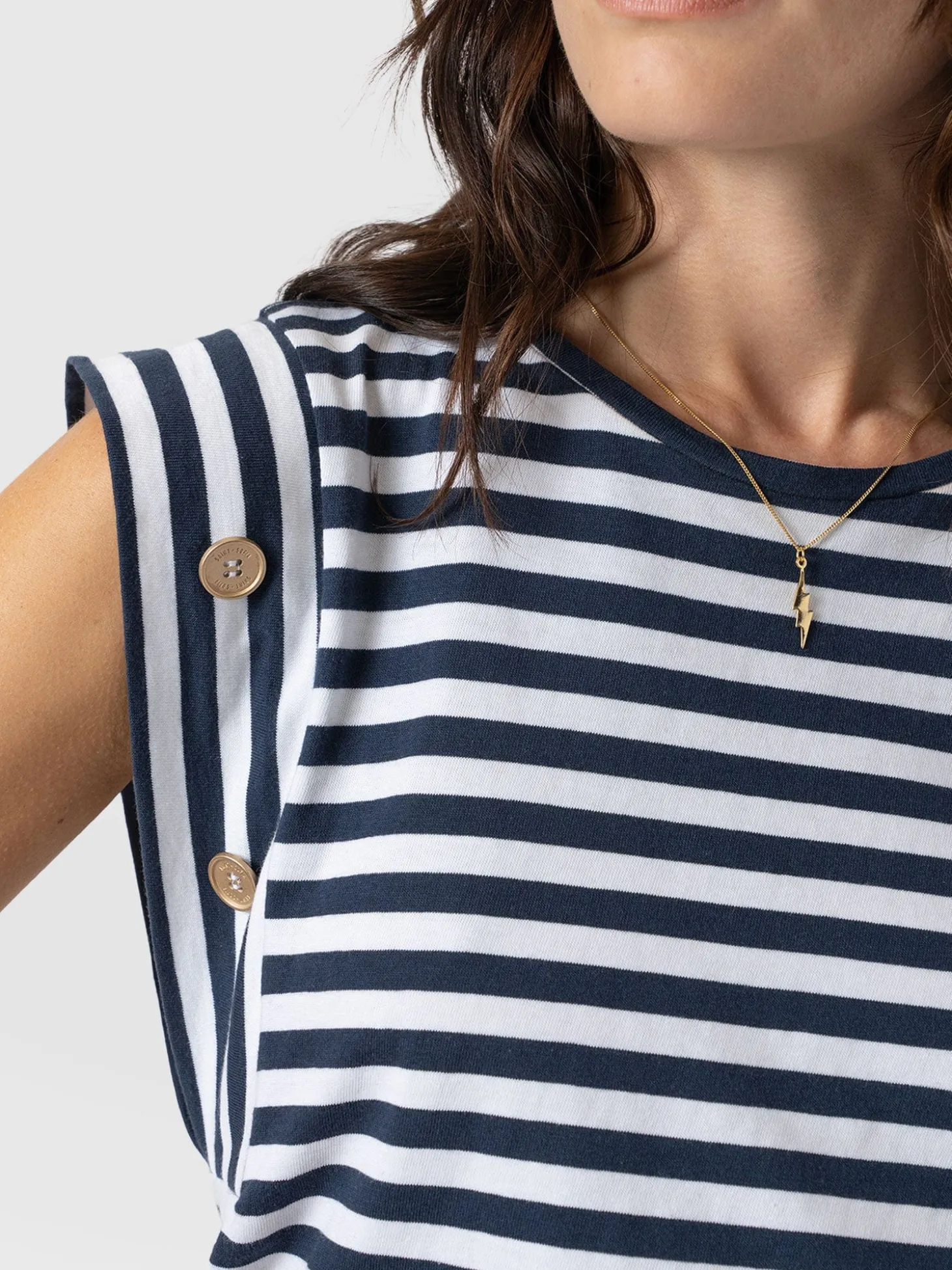 Rowan Tee - Navy Stripe