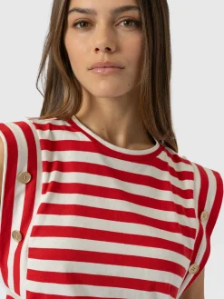 Rowan Tee - Red Stripe