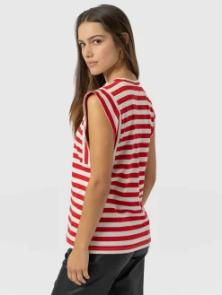 Rowan Tee - Red Stripe