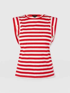 Rowan Tee - Red Stripe